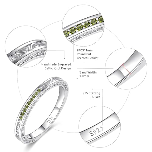 Image of Vintage Celtic Knot Women's Engagement Ring Sets 925 Sterling Silver /14K Gold Plated Stackable Wedding Bands Rings AAAAA Cubic Zirconia Women Bridal Sets Wedding Ring Band Width 1.8mm Size 5-9