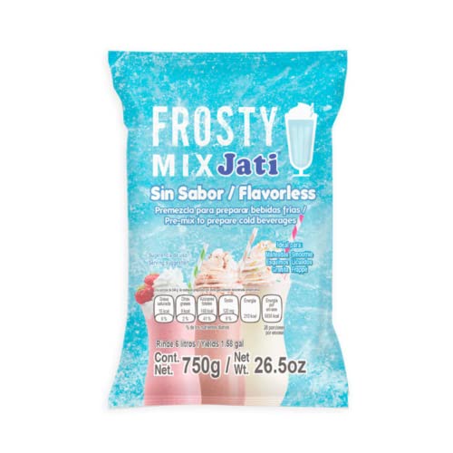 Proteínas Y Suplementos, Grocery Malteada Sin Sabor Frosty Mix 750g Agua Leche Bebidas Frías Icy Frappe
