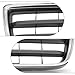 PartsFlow For 2003 2004 2005 Subaru Forester Front Bumper Grille Grill Assembly Black Insert w/Chrome Trim