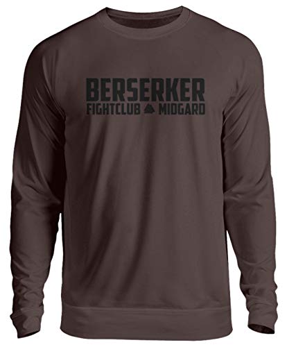 Pull Berserker Fightclub Midgard marron sweat streetwear grande taille