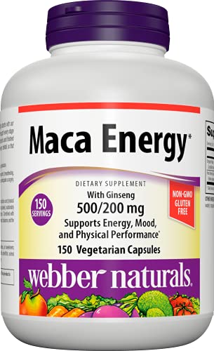 Webber Naturals Maca Energy, 500 mg…