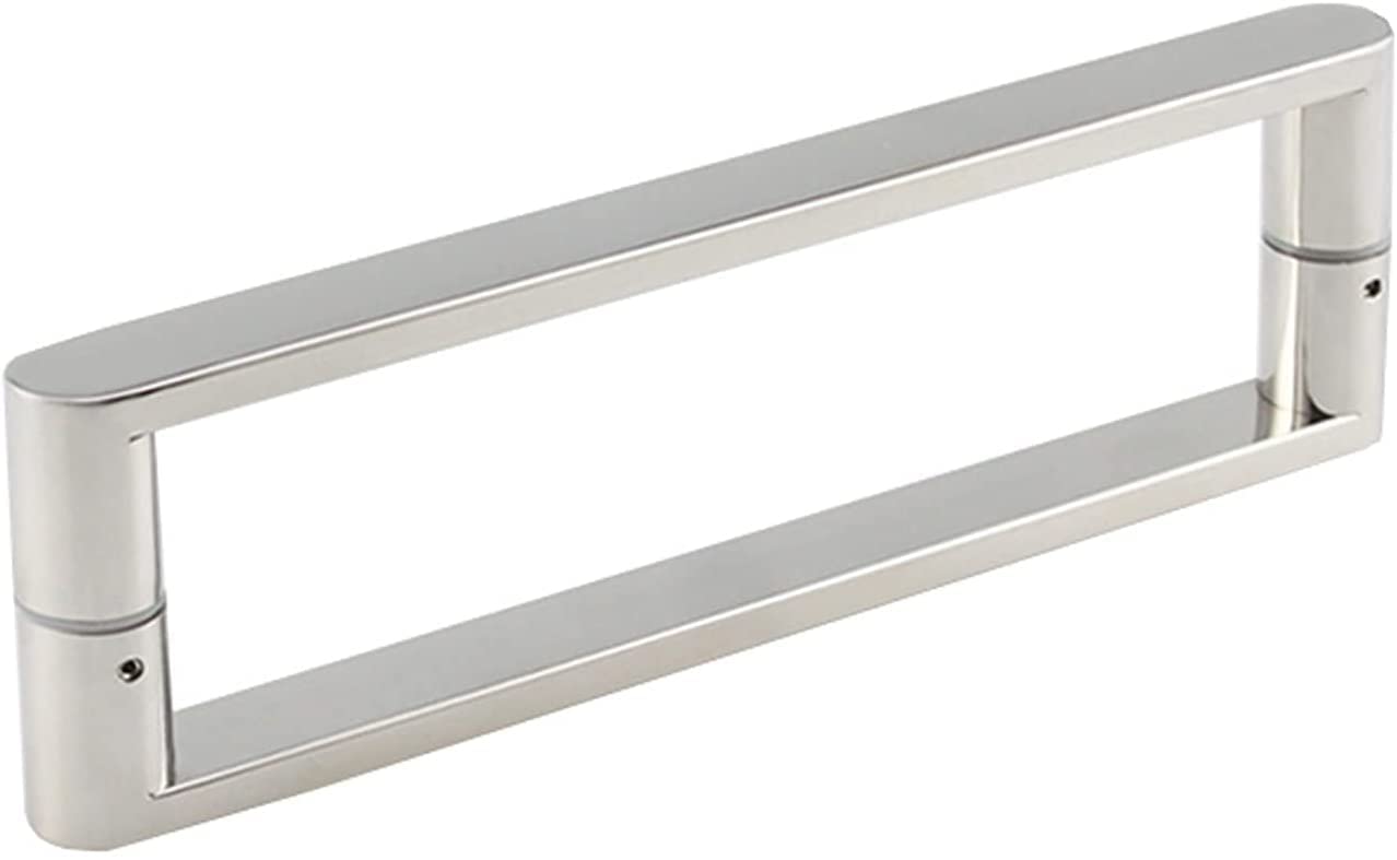 HYLYGFH Shower Door Handle Glass Door Handle,SUS304 Stainless Steel Polished Chrome Finish Push and Pull Glass Door Handle Household Glass Door Hardware Accessories