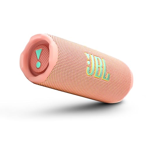 Image of JBL Flip 7 Wireless Portable Bluetooth Speaker, Bold Pro Sound with AI Sound Boost, 16Hrs of Playtime, IP68 Water & Dustproof, Multi-Speaker Connection by Auracast, Personalization App (Pink)