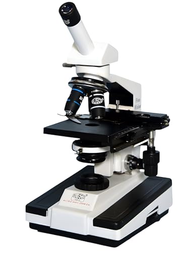 Image of BLISCO BLS-111 Pathological Monocular Compound Microscope - Ergonomic Design with Advanced Optical System, ISI Marked Includes Blank Slides, Ideal for Doctors & Students