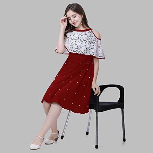 Image of Sheetal Associates Girls Midi Knee Length Half Sleeve Casual Dress