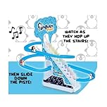 Left-Field - Penguin Piste - Race Track Game, Indoor Toys, Smart Games, Penguin Toy and Game for Children - Racing Game with Small Plastic Slide - Race and Slide Penguins