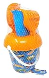 ODS | Sunday Hot Wheels Set Mare XL con Secchiello 19 cm, Paletta, Rastrello, Setaccio e A...