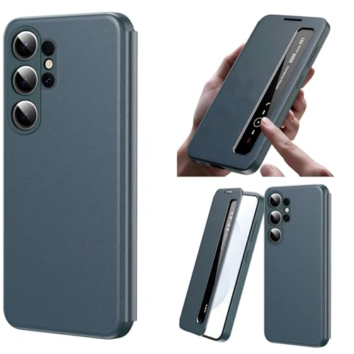 Coque S23 Ultra Smart View évite les rayures d'écran grâce au folio fin