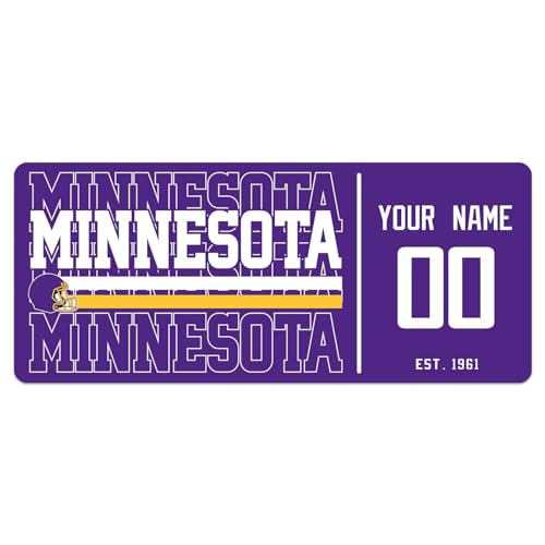 Image of ANTKING Minnesota Mouse Pad Custom Name and Number Desk Pad for Men Women Youth Gifts