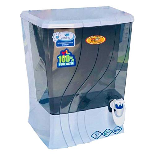 Water Lily 14Litre Wall Mountable RO+TDS Water Purifier (Black