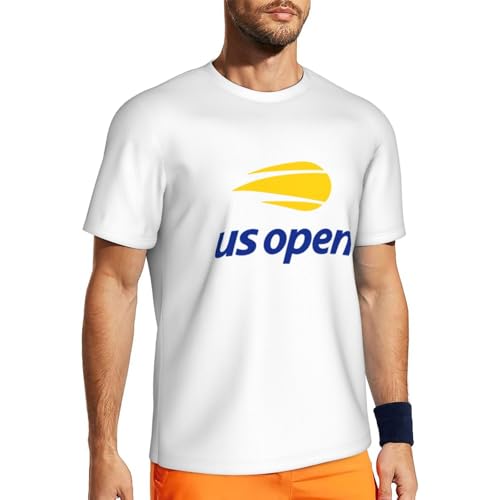 Us Open Tennis 2025 Men's Short-Sleeved Mesh T-Shirt Short Sleeve Sports T-Shirt Moisture Wicking
