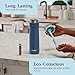 Contigo Wells Chill Stainless Steel Water Bottle with AUTOSPOUT Straw Lid 24oz w/filter Dark Ice