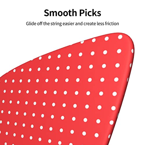 Ensemble de 6 médiators de guitare à pois rouges et blancs pour guitare acoustique, guitare électrique, basse, ukulélé… - Les Beatles, Paul McCartney, John Lennon, RIngo Starr, George Harrison Ensemble de 6 médiators de guitare à pois rouges et blancs pour guitare acoustique, guitare électrique, basse, ukulélé… – Image 8