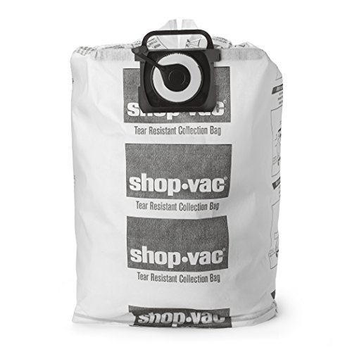 Image of Shop-Vac 9021433 Tear-Resistant Dry Collection Vacuum Bags, Fits 12-20 Gallon Tanks, Efficient Debris and Dust Collection, (2-Pack)