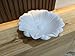 Marble Floral Decorative Bowl Marble Lotus Bowl Marble Scallop Bowl for Table Decor Flower Design Jewellery Display Bowl Table Centerpiece Flower Bowl (9 Inches)
