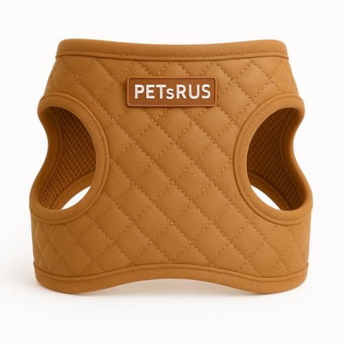 Step-in Dog Vest Harness Classic Quilted Design Vegan Leather Ref...