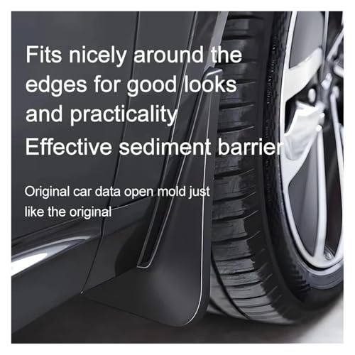 Guardabarros impermeables para Tesla Model X que evitan salpicaduras de barro 4