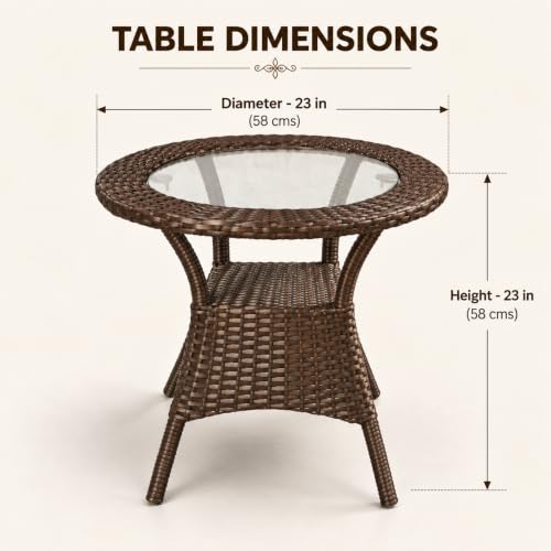 Image of Patio Furniture 4 Chair 1 Table for Balcony Bedroom Living Room Garden Lawn Terrace Seating