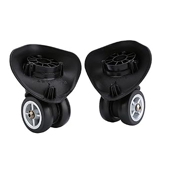 Suitcase Wheel, Replacement Wheels Loadbearing, Doublebearing, Flexible, Luggage Travel Suitcase Wheels for Luggage Kits, Travel, Business, and Use