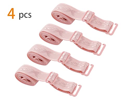 Image of uxcell 2 Pair 10 /12 /15 /18 /20mm Width Stretchable Shoulder Bra Straps Adjustable Elastic Straps for Women