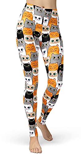 Sissycos Women'S Cartoon Animal Printed Leggings Ultra Soft Full Length Elastic Pants cover