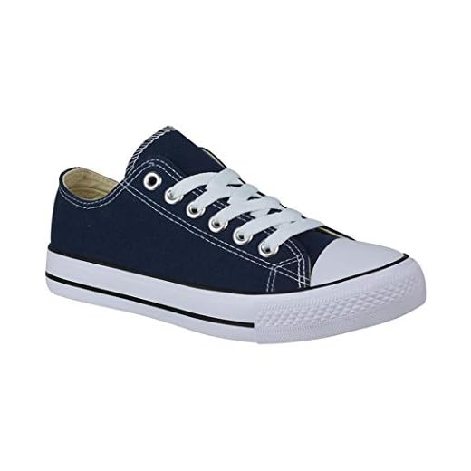 Elara Unisex Sneaker Textil Turnschuh Low top Chunkyrayan P 089-A E-4-E6-Navy-42