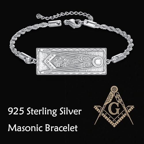 Bracelet franc-maçonnerie argent ONEFINITY accessoire quotidien - 6