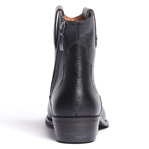 Carlos Santana Zappa Cowboy Boots for Men | Zipper Closure | Rubber Outsole & Cushion Comfort Footbed | Calfskin Leather Upper3