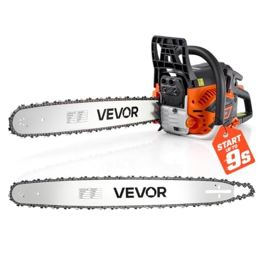 VEVOR Gas Chainsaw 62CC 3.8HP 20 & 22 Inch 2-Cycle Gas Powered Chainsaw