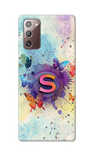 Image of PRINTFIDAA� Printed Hard Back Cover Case for Samsung Galaxy Note 20 4G | Note 20 5G Back Cover (Alphabet S) -2808
