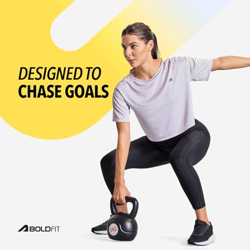Image of Boldfit Tshirt for Woman Relaxed fit Gym Tshirt for Women Workout Lightweight t Shirt for Woman Workout Women t Shirt Round Neck t Shirts for Ladies Gym Dress