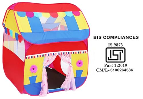 Image of Homecute Foldable Pop Up Hut Type Kids Toys Jumbo Size Play Tent House for Boys and Girls (Big Size Multi)