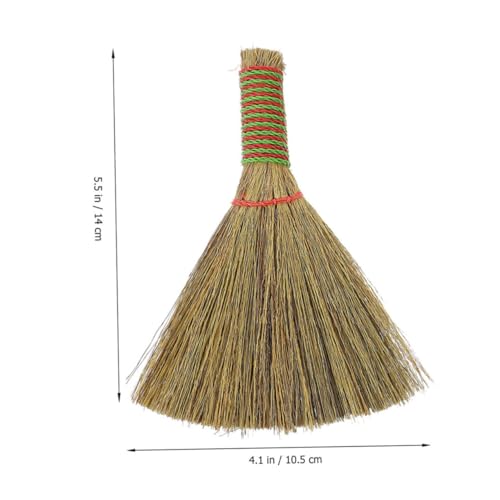 BESTOYARD 3st Küchenreinigungsbesen Strohbesen Kleiner Besen Campingbesen Haushaltsbesen Lieferungen Schreibtisch Reinigungsbürste Handbesen Mit Kurzem Stiel Kehrbesen Besenstiel Miscanthus – Bild 3