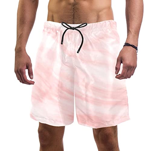 Maillots de bain hommes anti humidité JDEZ short rose de plage