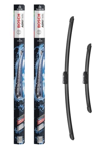 Bosch eA299S - Balais d'essuie–glace Aerotwin - Longueur : 600/340 mm - 1 paire de balais avant, expédié dans son carton d'origine : moins de déchets,...