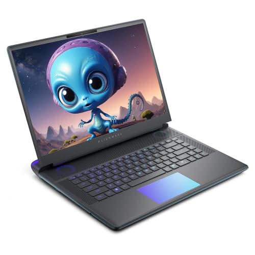 Image of Alienware 16 Area 51 Gaming Laptop, Intel Ultra 9 275HX, 64 GB DDR5 RAM, 2 TB PCIe SSD, 16 inch WQXGA (2560x1600) 240Hz, NVIDIA G-Force RTX 5070Ti, Backlit Keyboard, W11 Pro, Liquid Teal+Traix Mousepad