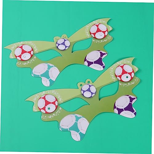 ADOCARN 6 Peças Fantasias De Halloween Tapa-Olho Cartão Colecionável Bandeira Adereços Futebol Infan