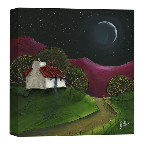Artko tableau de campagne clair de lune Geoff Beckett impression haute finition