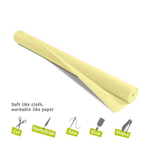 Smart-Fab Craft Fabric Roll, 48" x 120', Cream, Perfect for Schools, Crafts, Art, Bulletin Board, Teacher Classrooms, Outlasts Paper, Won't Fade