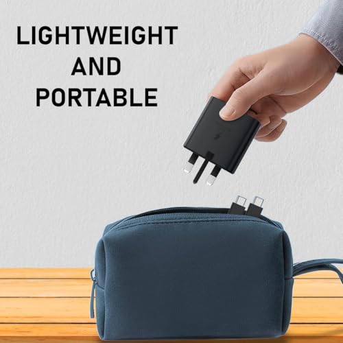 Motorola G96/G85 5G/G75/G55/G56/S50/G45/G36/G35/G15/G04/G34/G14/G53/G24 Charger Plug [25W] Super Fast Charger Plug For Motorola moto edge 60 neo Type C Charging Cable [1M] High Speed Adapter UK 3 Pin - Image 5