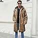 Men's Faux Fur Coat Long Heavyweight Furry Parka Overcoat Winter Fleece Warm Luxury Fur Jackets Thick Thermal Lined Cardigan Outwear Fashion Fluffy Faux Fur Open Front Costume