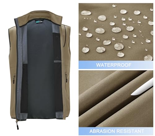 Chaleco de golf para hombre WILLIT chaqueta de forro polar ligero softshell deportivo montaña 2