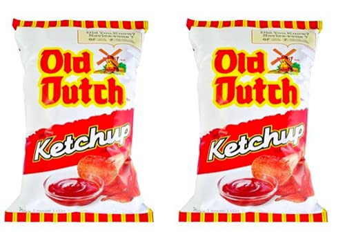 Azpantry Box Canadian Old Dutch Ketchup Chips - 2X - 255G Size Bag - Comes In A Crush Proof Box Imported From Canada Family Size Chips Bundle Pack Amazing Canadian Snacks #TOP3