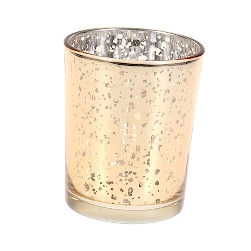 Yardenfun 1 Pc Plating Spot Candle Empty Cup Halloween Decor Glass Candle Holder for Christmas Aromatherapy Tealight Holder Crystal Holder Candle Holders Glass Tealight Holder Ornaments Led