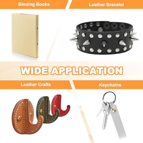 image for PATIKIL Chicago Screws, 60set M5 x 4mm Carbon Steel Phillips Head Scre