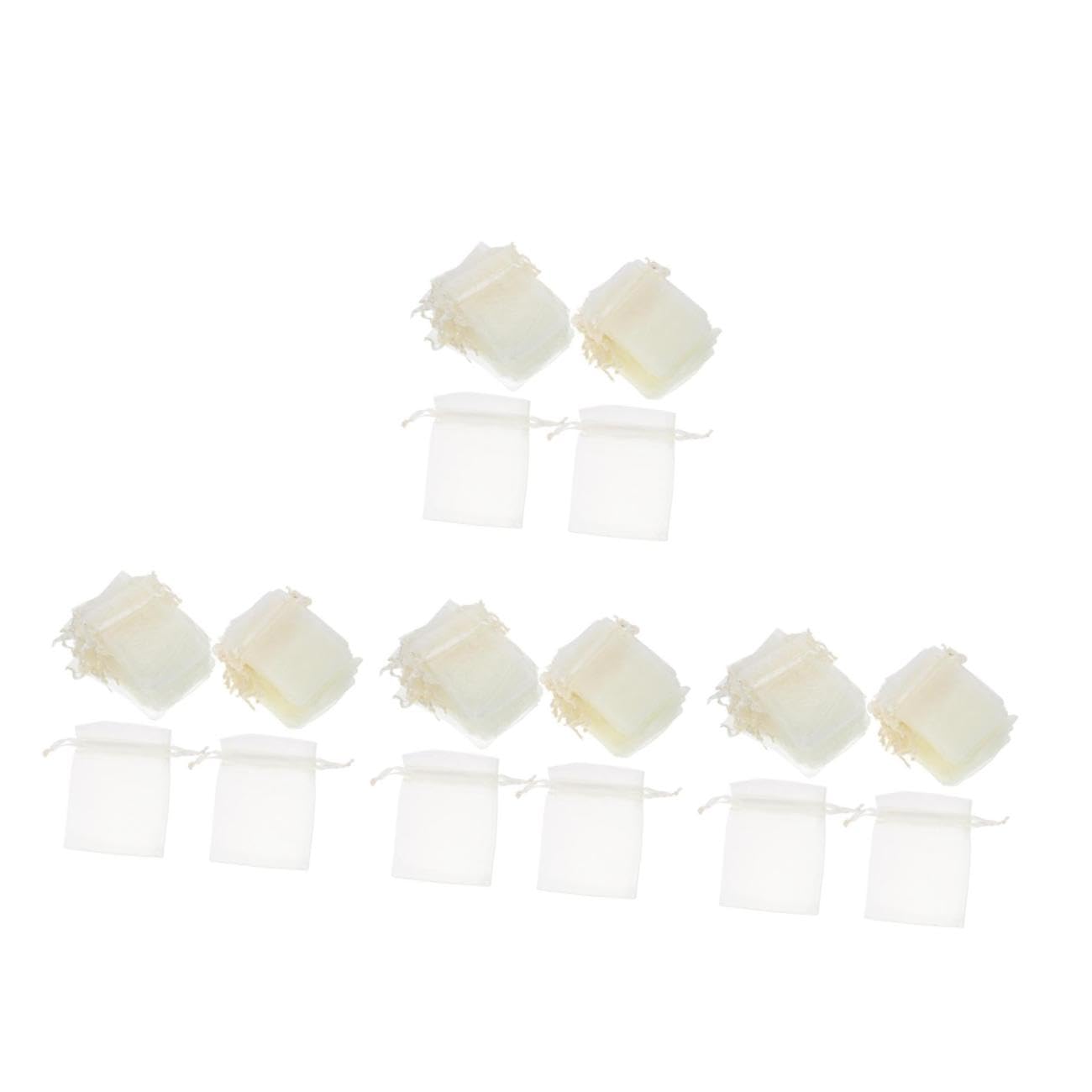 SEWOART 400stücke Organza Schmuckbeutel Mit Kordelzug Elegante Geschenktüten Für Hochzeiten Partys Geburtstage Und Festlichkeiten Milchweiß
