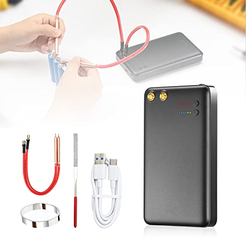 Mini Spot Welder, Battery Handheld Spot Welder 6 Gear Adjustable Mini Spot Welder Machine with Spot Welding Pen and Nickle Sheet for Battery for Craftsman/Beginner (Spot Welder B)