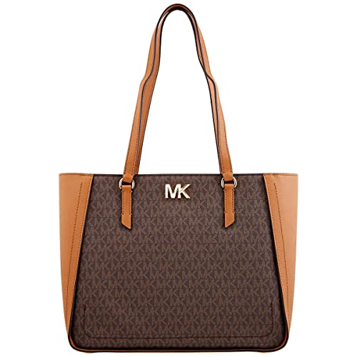 Michael-Michael-Kors-Womens-Sylvia-Leather-Logo-Shoulder-Handbag-Brown-Medium 41qreOsr96L