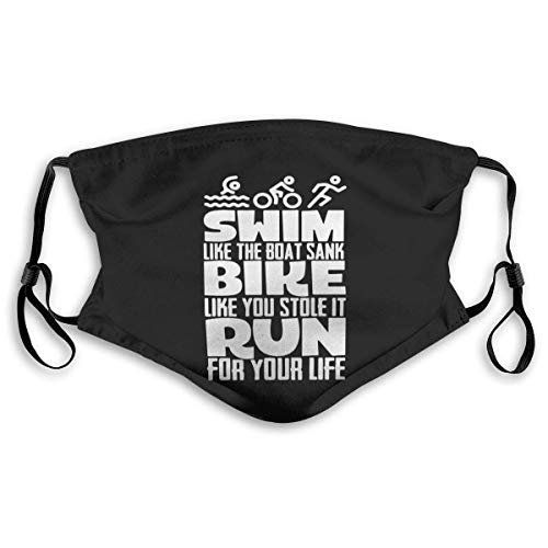 DongZhiYuanV Swim Bike Run Triathlon Unisex Anti-Verschmutzungsstaub mit Filter im Freien, staubdicht, Winddicht