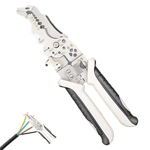 Huvqianu Faltbare Abisolierzange Kabel-Crimper